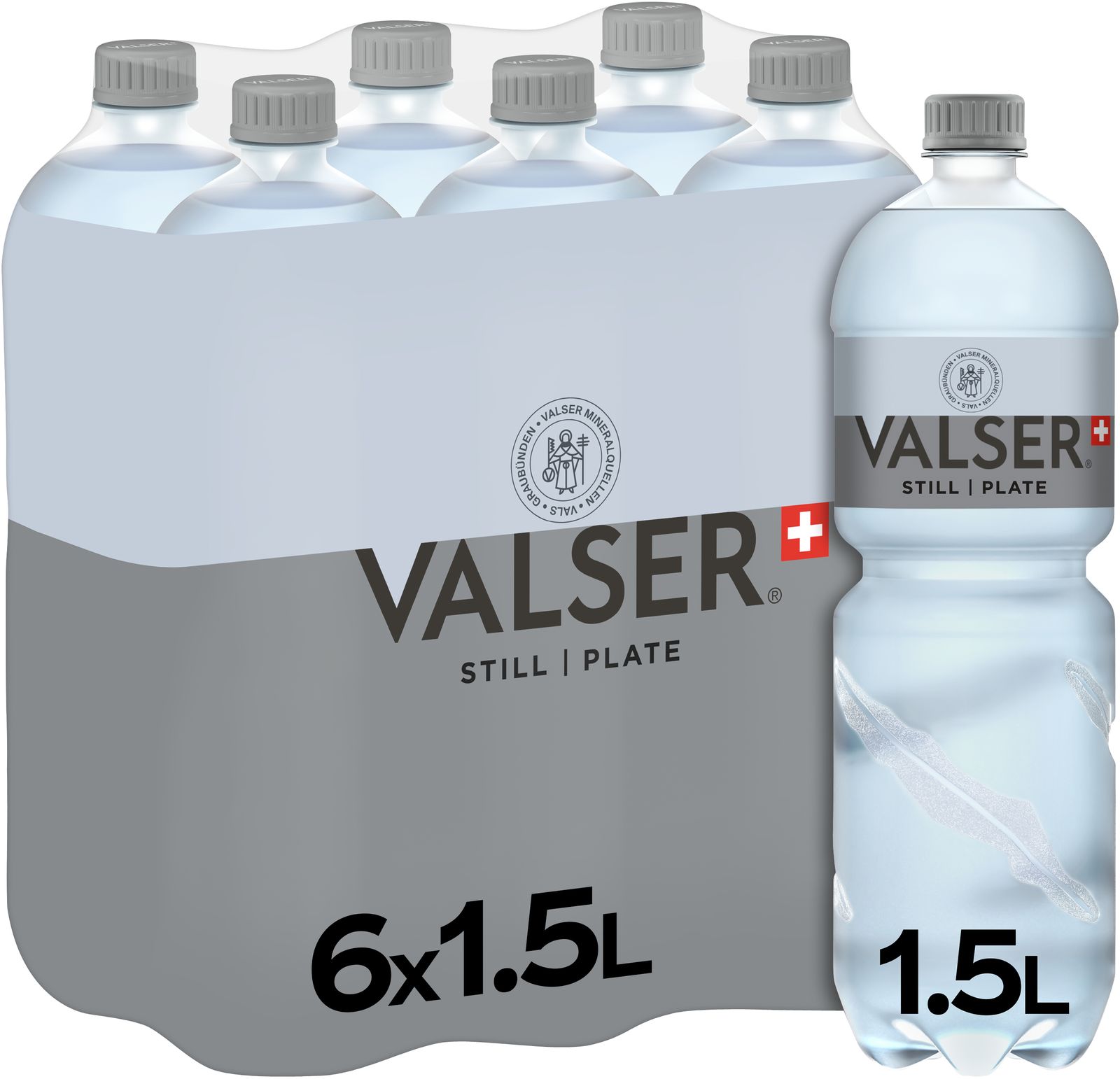 Valser grau (ohne CO2) 1.5l PET Schr.