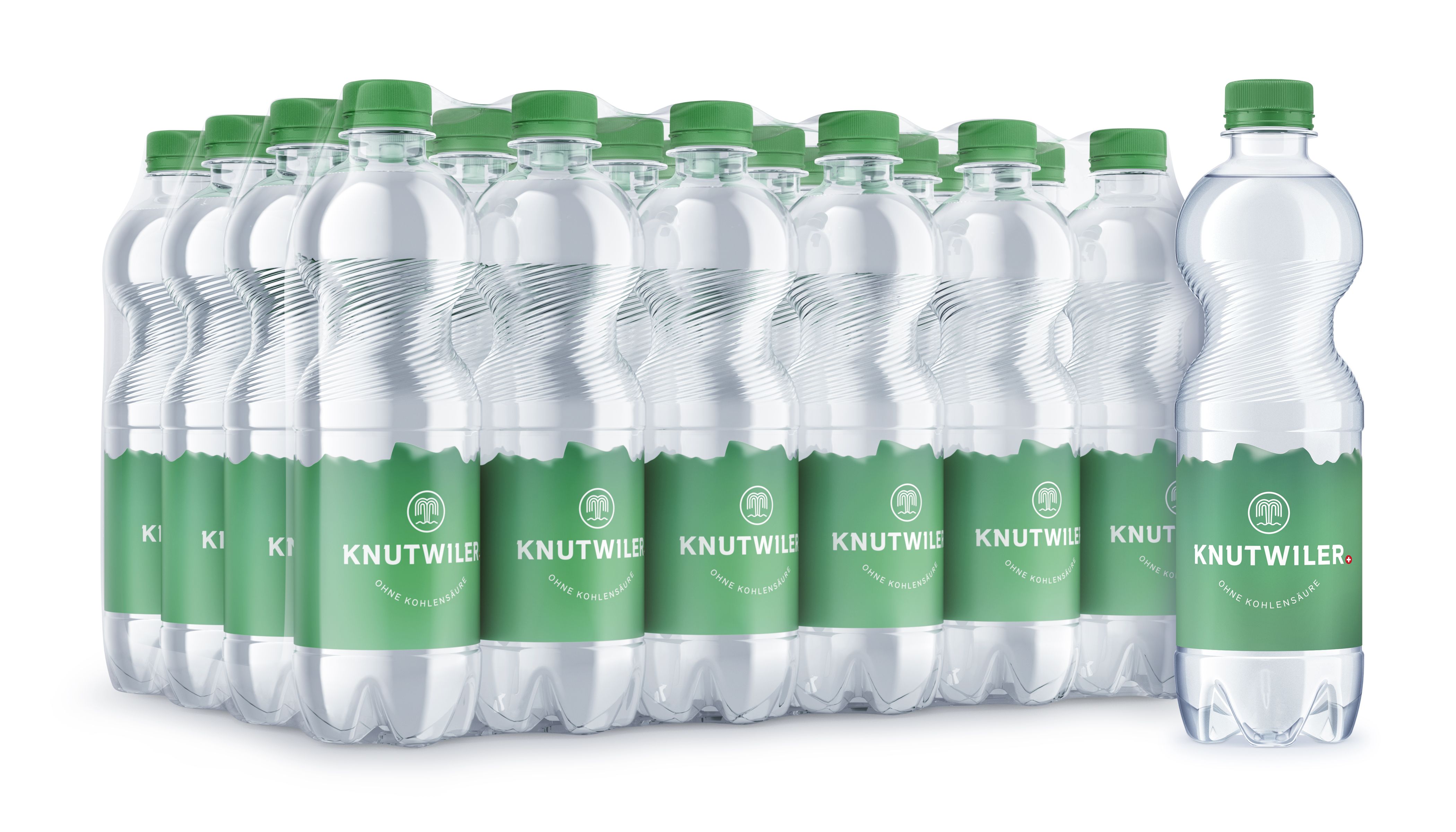 Knutwiler grün (ohne CO2) 0.50l PET Tray