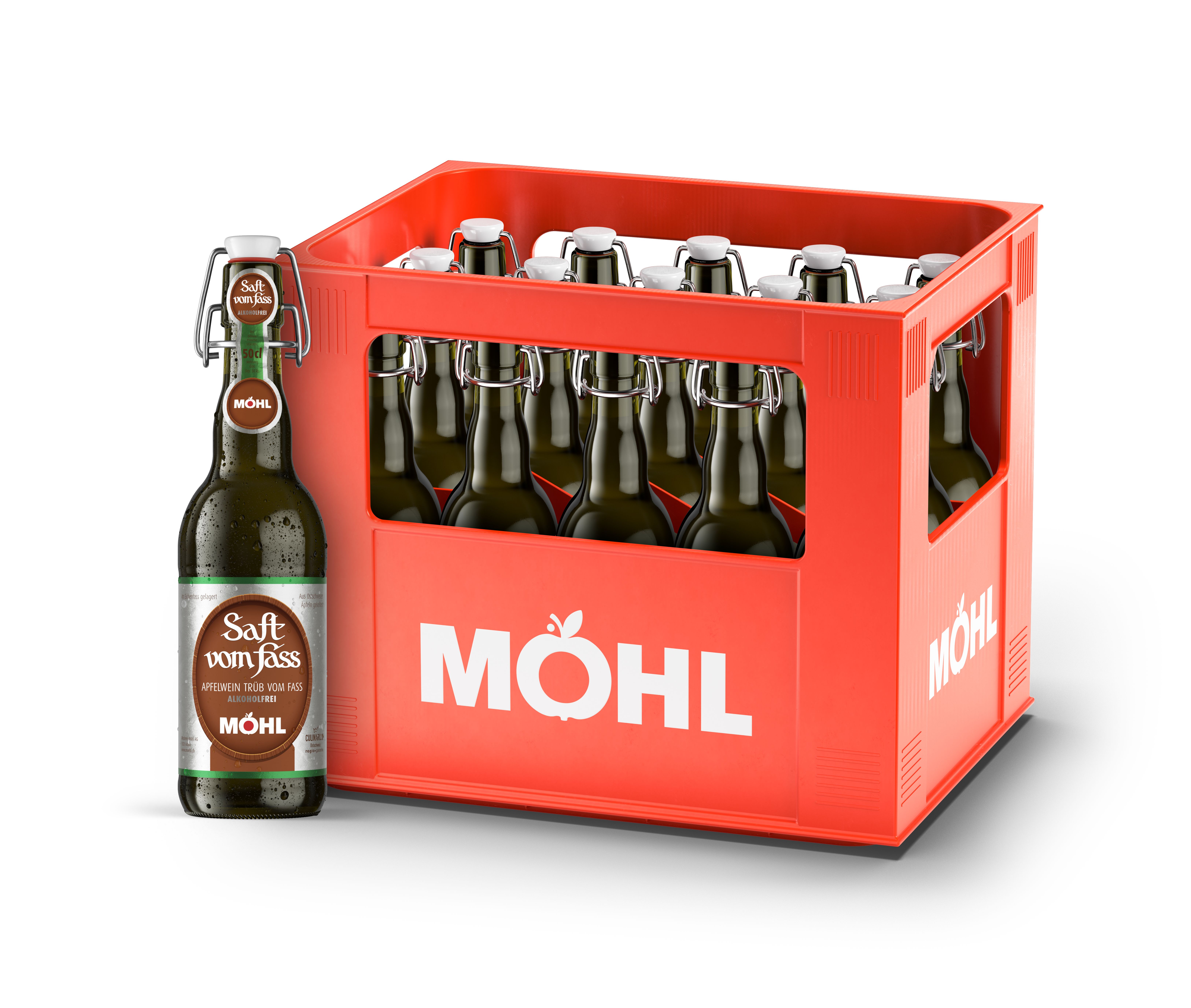 Möhl Saft v. F. trüb alkoholfrei Bügel 0.50l MW 