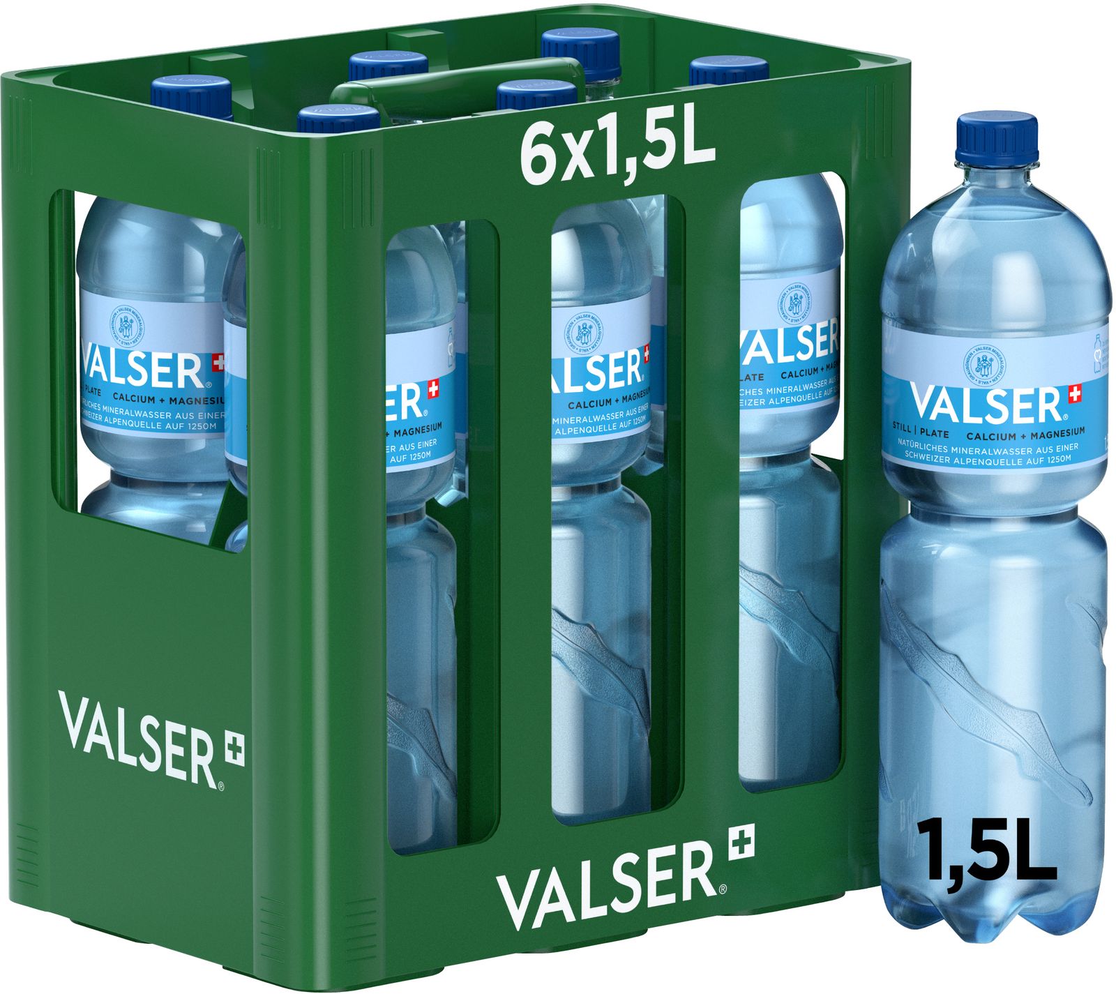 Valser blau (ohne CO2) Calcium + Magnesium 1.5l PET Har.