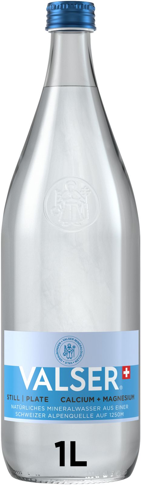 Valser blau (ohne CO2) Calcium + Magensium 1.0l MW