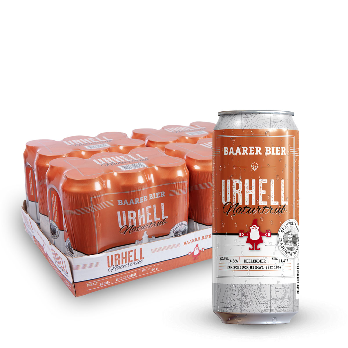 Urhell Naturtrüb 50cl 24er Dose