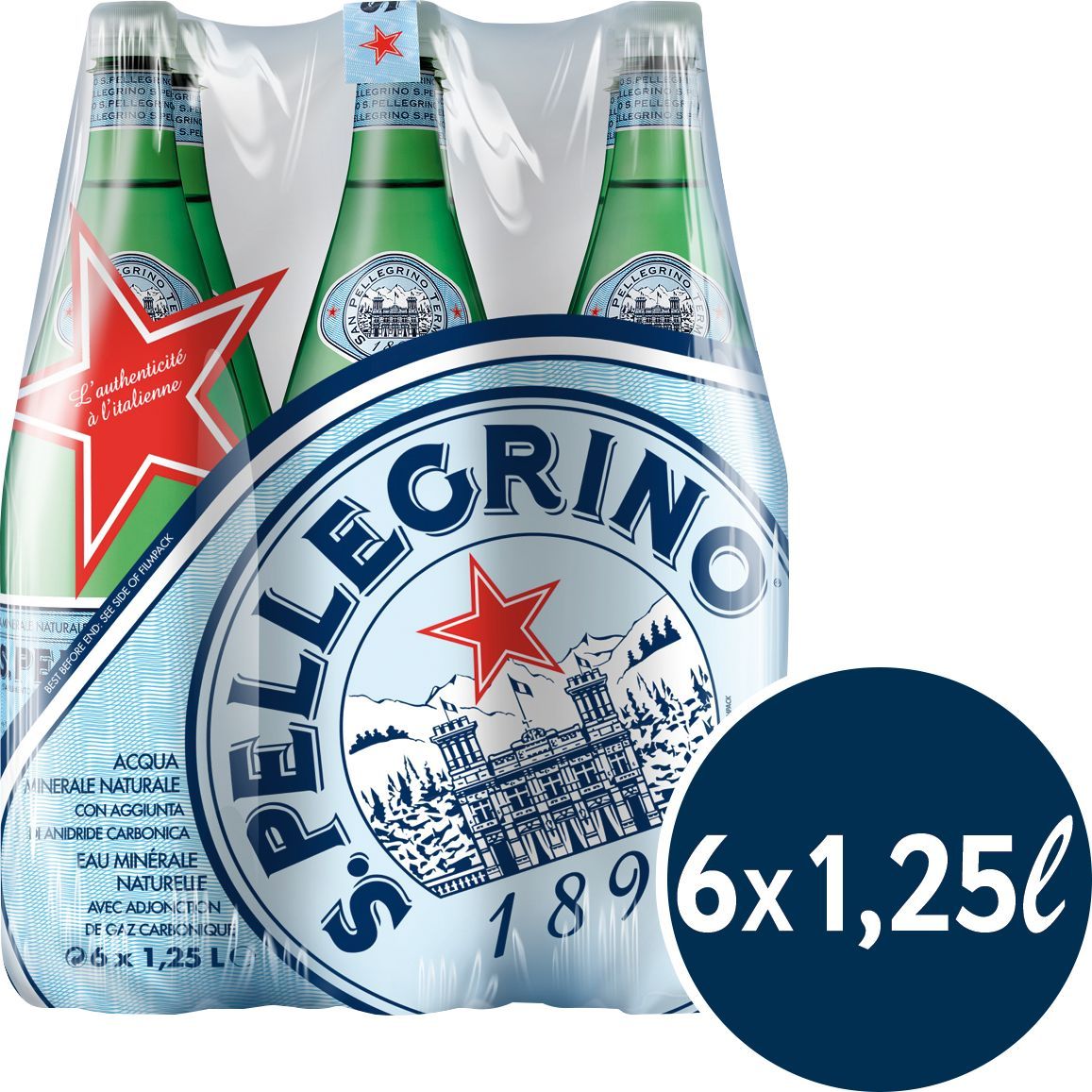 SanPellegrino (mit CO2) 1.25l PET Schr.