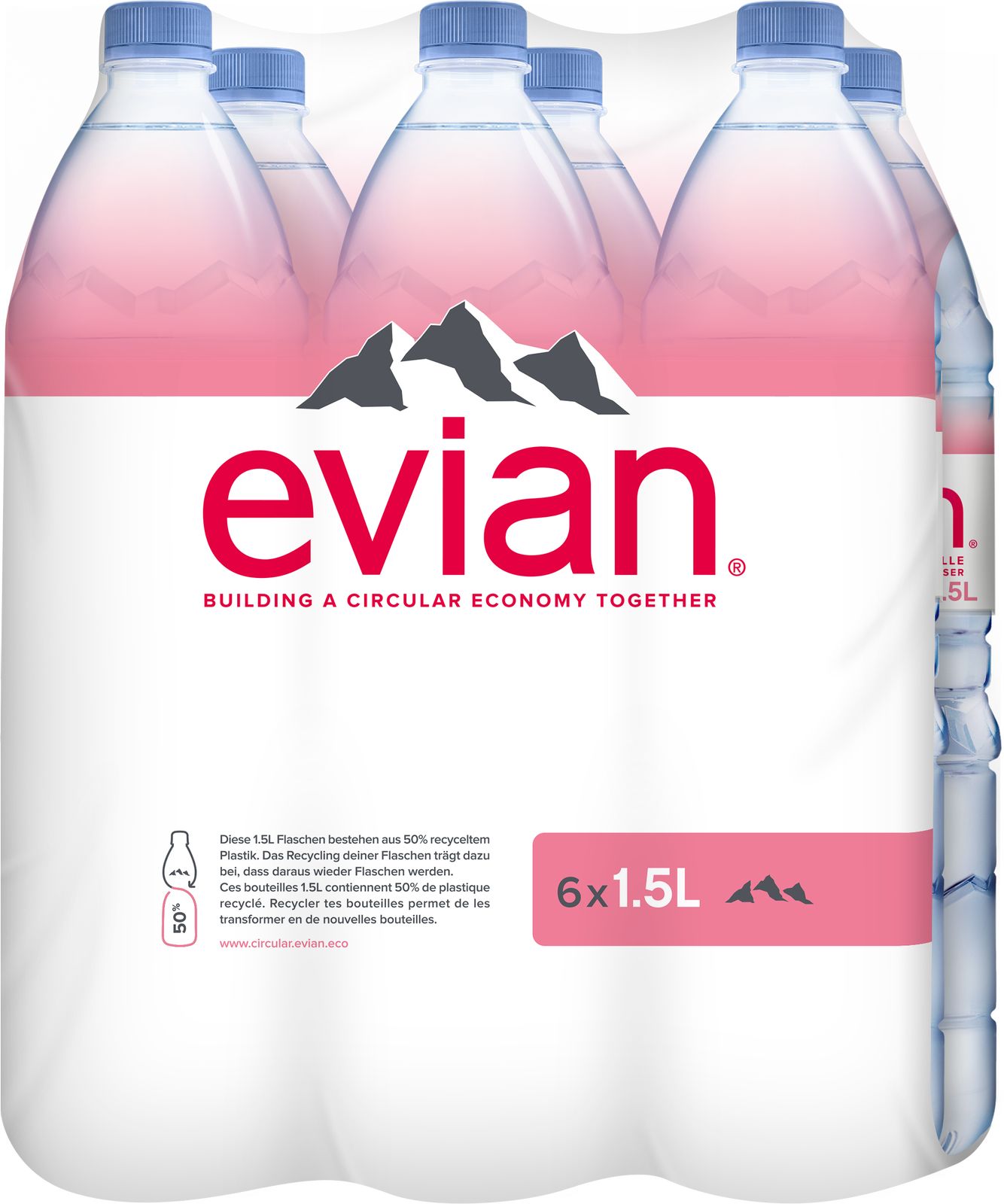 Evian (ohne CO2) 1.5l PET Schr.